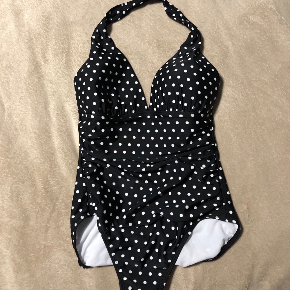 Ralph Lauren polka dot bathing suit